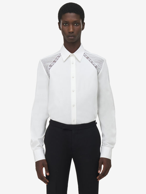 ALEXANDER MCQUEEN - Lace Harness Shirt - Item 828867QNAAX9016